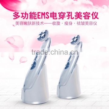 2016 new products facial microcurrent portable Slimming machine and colour photon ultrasonic beauty skin instrument