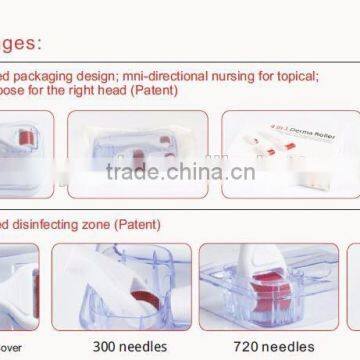 4 in 1 Derma Roller for Skin Care Face/ Eyes / Body Derma Roller With 300 Pins / 720 Pins / 1200 Pins DRS401 photo-5
