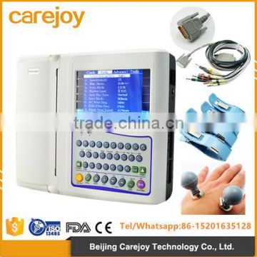 New CE & ISO approved 12-channel 12 leads portable ECG machine low price