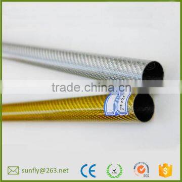 china factory carbon fiber tube price/colorful 15mm carbon fiber rectangular tubing/ large diameter carbon fiber tube 50mm