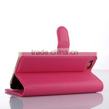 LITCHI TEXTURE Soft Wallet LEATHER Case Stand PU Leather Case For IPHONE 6/6S PLUS FLIP LEATHER BUSINESS MUTIFUNCTIONAL CASE photo-3