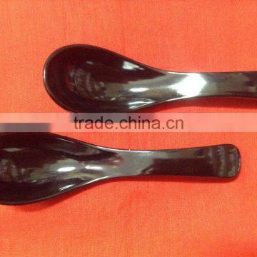 Black Colour 5.7 inches Soup Spoon with Curve Handler