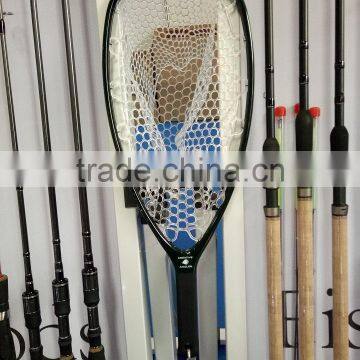 Carbon Fiber Frame Fishing Landing Net With Rubber Net photo-3