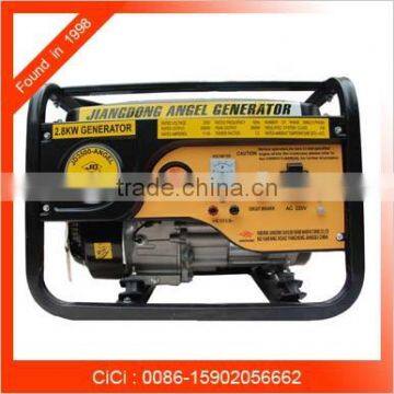 Hot sale!! Manual Jiangdong Petrol Generator, Home use JD3500 Gasoline Generator, 3kw Jiangdong gasoline generator copperwire