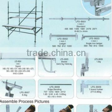 Kwikstage Scaffolding frames hot galvanized