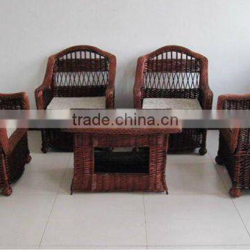 willow chair and table for the sitting room