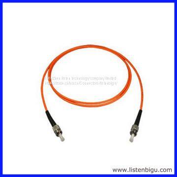 ST Fiber-optic Patch Cords, Multiple Mode, Simplex 50/125 and Low Insertion Loss