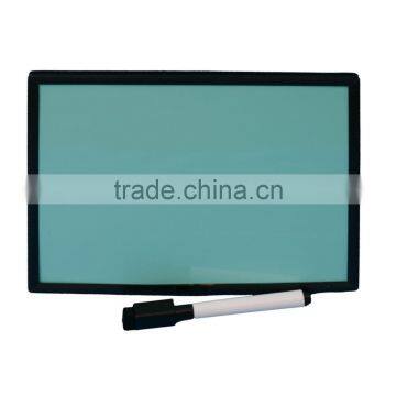 Business Used High Quality Polished Freestanding Flexible White Dry Erase Notice Glass Writing Board photo-3