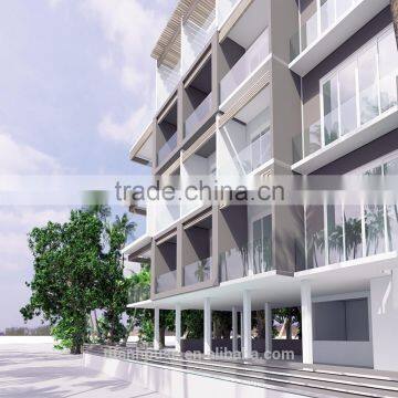 China Luxury Light Steel Frame Fabricated Guest Houses photo-3