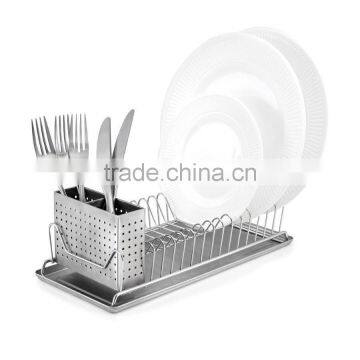 Metal Dish Drainer Rack Utensil Holder photo-3
