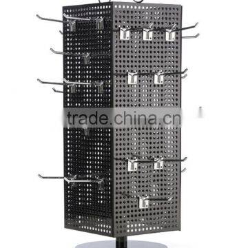 Customized Metal Countertop Sign Holder Pegboard Spinner Stand photo-3