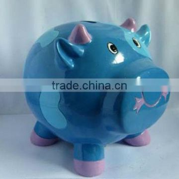 Resin animal shape piggy money bank