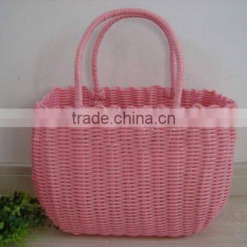 Wholesale Natural Handicraft plastic storage basket