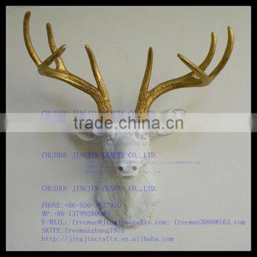 Christmas home decoration resin animal head