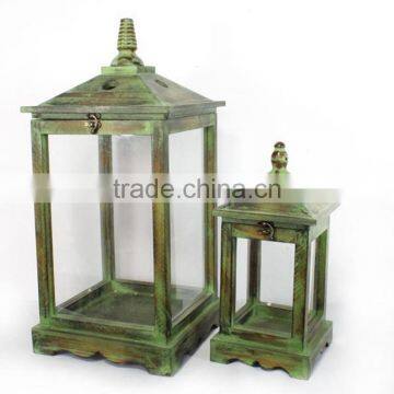 High Quality Antique Wooden Candle Lanterns Customized Vintage Lanterns