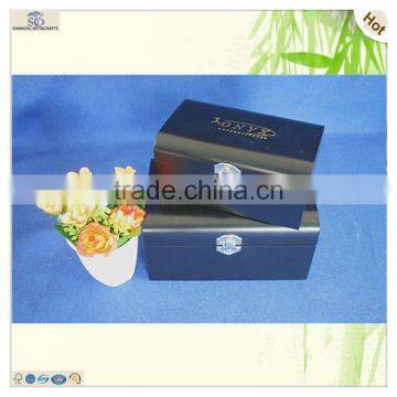 Set Lock Soft Decorative Paulownia Wooden Box photo-6