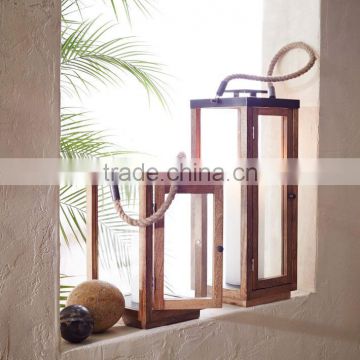 Indoor Use Wooden Candle Lantern With Best Quality