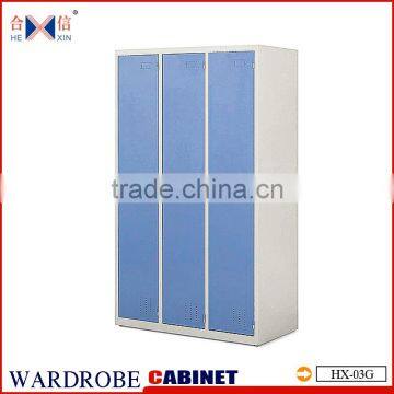 3 doors wardrobe lockers metal wardrobe lockers