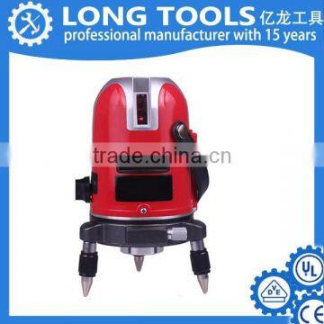 Cheap and high quality rotary 2 lines red beam laser level tools with tripod