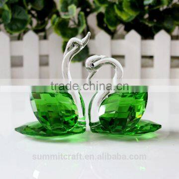 Custom Clear Glass Crystal Swan Figurines Wholesale Crystal Ornament photo-4