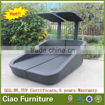 2016 New Design Hetel Poolside Day Bed Outdoor Rattan Sun Bed photo-2