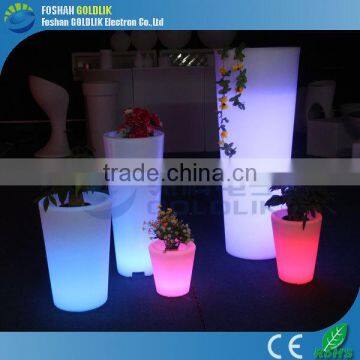 Trade Show Battery Powered RGB Light Illuminated Glowing Flower Pot photo-3