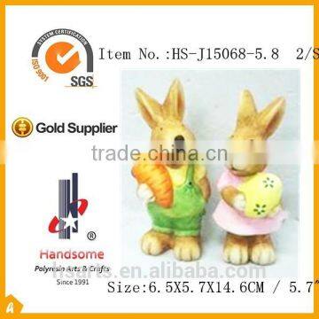 Colorful Small Size Ceramic Animal Rabbit Figurines for Easter and Home Decorative Items photo-3
