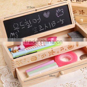 Big Capacity Children Double Drawer Pencil-box photo-3