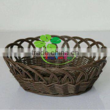 Factory Recycled Plastic Woven Fruit Basket photo-3