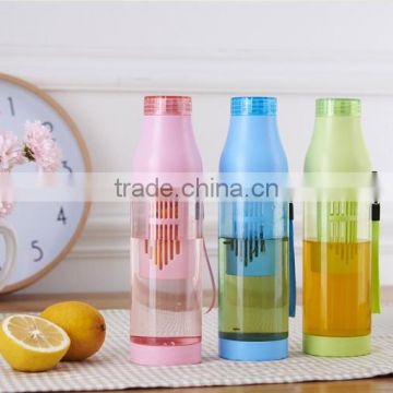 600ml 2017 new designed BPA free plastic water bottle drinking bottle