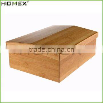 Bamboo kitchen storage box jewelry storage box Homex BSCI/Factory