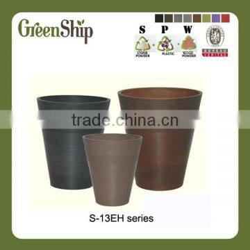 Decorative Garden Terracotta Pots Wholesale From Greenship/ 10 years lifetime/ lightweight/ UV protection/ eco-friendly