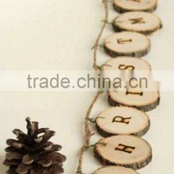 Natural Hanging Tree Birch Bark Ornaments photo-5