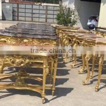 Hot Sale Classical European Style Console Table With Wood or Marble Top photo-4
