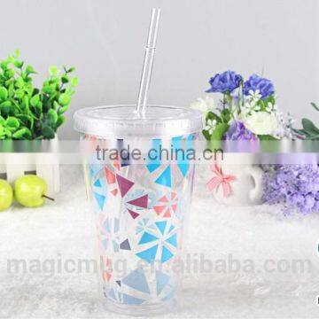 Double Wall 16oz Acrylic Tumblers for Bubble Tea photo-6