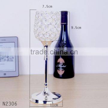 New Type Metal Plated Candle Holder With Crystal for Home Part Decorative Candlestick Stand Free Shipping photo-2