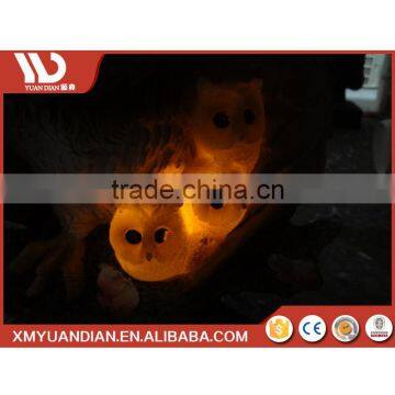 China Manufacturer Art Work Owl Resin Craft Solar Garden Led Park Light photo-5