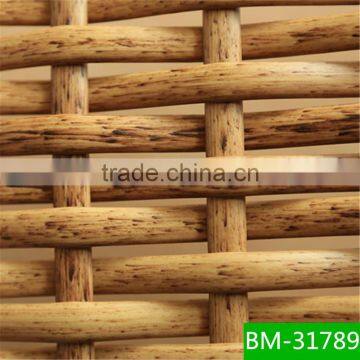 High temperature resistance artificial half round peel plastic rattan material for garden set furniture