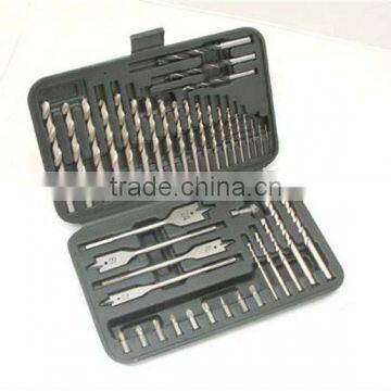 42PCS Drills Bits Set(TWIST DRILL BITS/FLAT WOOD BITS/MASONRY DRILL BIT)