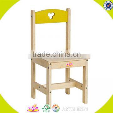 Wholesale household study toddler wooden chair Cute simple style toddler wooden chair high quality toddler wooden chair W08G029