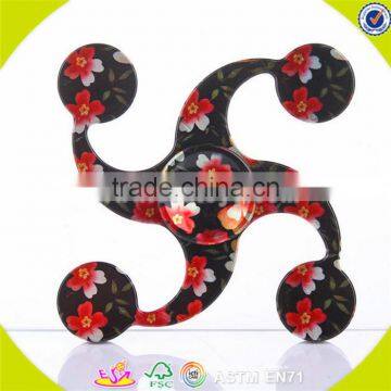 Wholesale Assorted Colors Hand Spinner,Anti-stress Triangle Fidget Spinner with Steel Ball W01A278