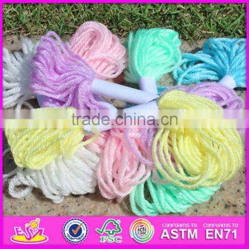 2015 Kids Educational Easy Knit Wool Toy,DIY Knitting Wool Funny Soft Toy,Wholesale Novelty Wool Wooden Knit Wool Toy W11E042 photo-4