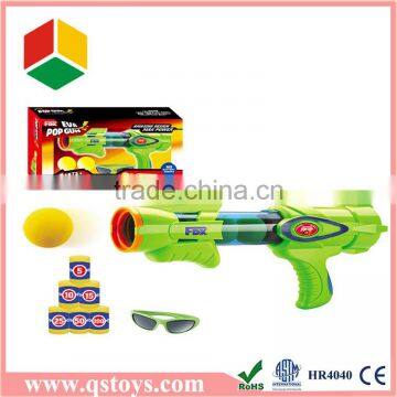 children toys rocket gun in window box