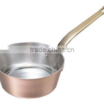 Brass Handle Mini Copper Pan High Quality Petit Fry Pan Copper Mini Sauce Pan photo-2