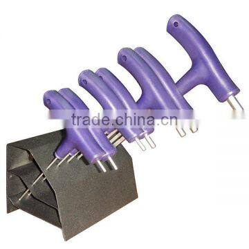 7PC Satin Cr-V T-Hande Hex Key Set