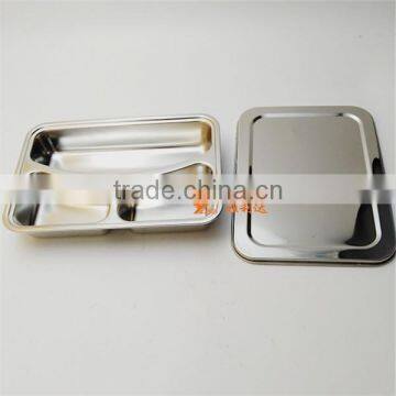 304 # Eco-friendly Chinese Style Non-Leakproof 3 Compartment Bento Lunch Box photo-3