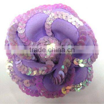 non-woven sequin lavender flower