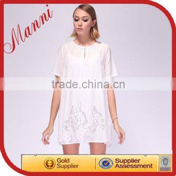 Exquisite handmade embroidery ladies plus size clothing