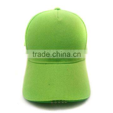 New 2016 5 Panel 100% Acrylic Promotional Baseball Cap Pure Color Led Light Cap photo-4