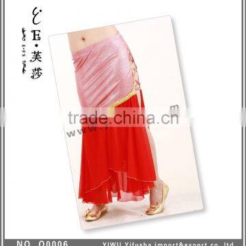 Hot Selling Modern Dance Costumes,ladies Gorgeous Paillette Belly Dance Skirt With Slit